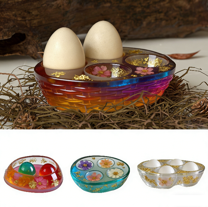 Easter Knitted Four-Piece Egg Tray Mold