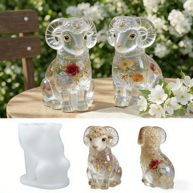 Ram Ornament Resin Mold