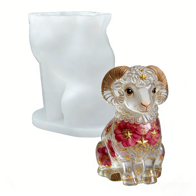Ram Ornament Resin Mold