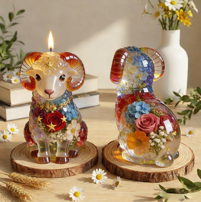 Ram Ornament Resin Mold