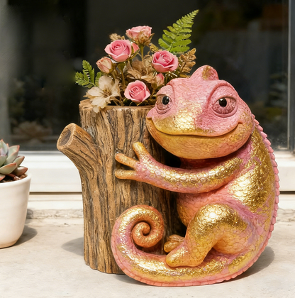 Chameleon Stump Small Storage Resin Mold