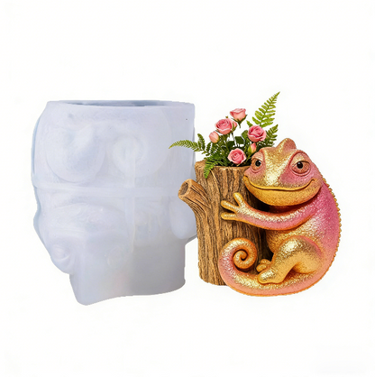 Chameleon Stump Small Storage Resin Mold