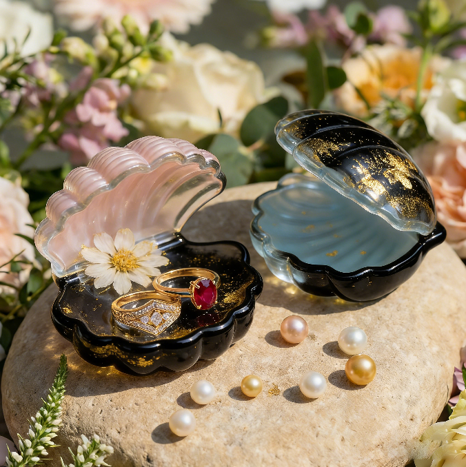 Ocean Shell Jewelry Storage Resin Mold