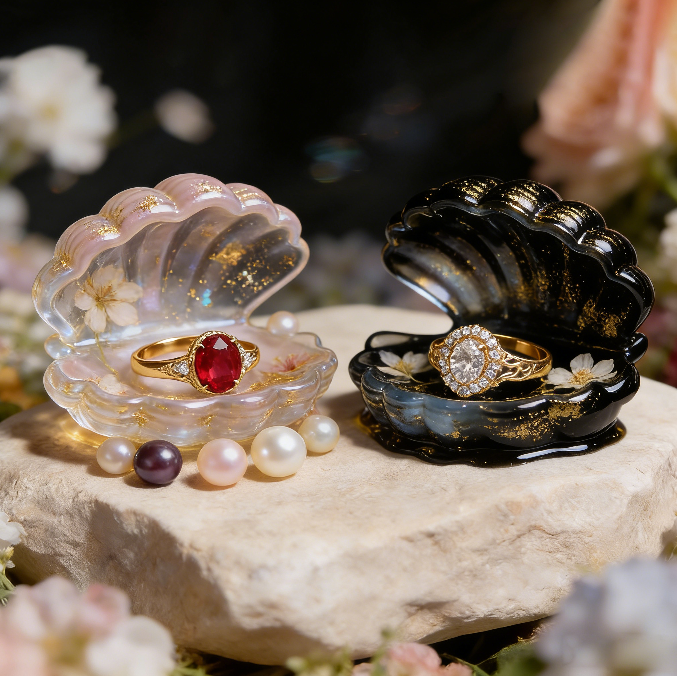 Ocean Shell Jewelry Storage Resin Mold