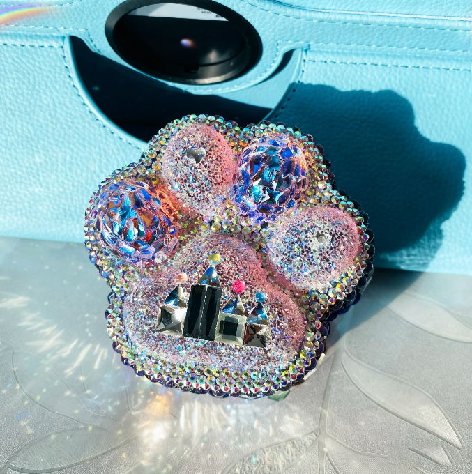 Handmade Diamond Cat Claw Storage Jar Castle Style Diamond Resin Mold