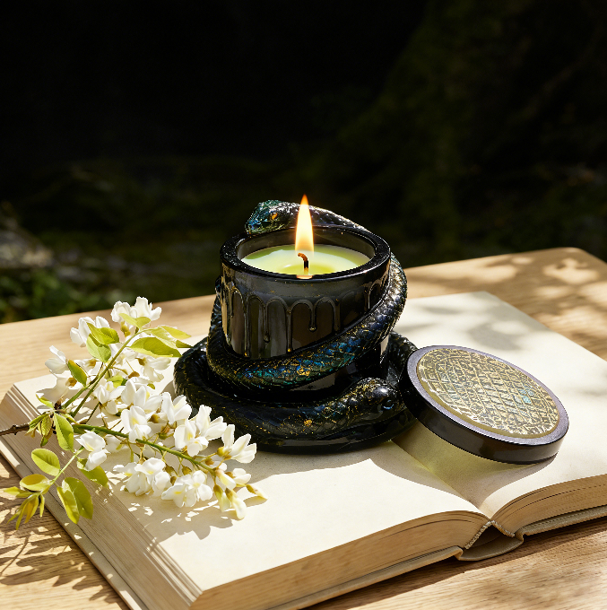 3pcs Snake-Shaped Jar Resin Mold Set