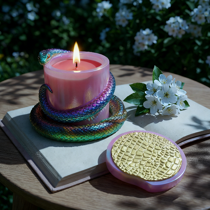 3pcs Snake-Shaped Jar Resin Mold Set