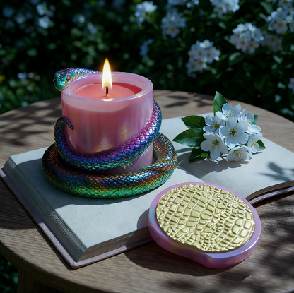 3pcs Snake-Shaped Jar Resin Mold Set