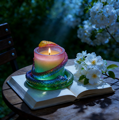 3pcs Snake-Shaped Jar Resin Mold Set