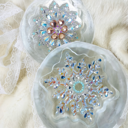 Handmade Double-Layer Rotating Snowflake Ornament Resin Mold