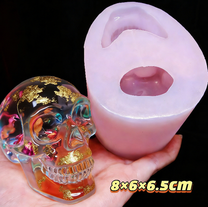 Handmade Crystal Skull Ornament Resin Mold