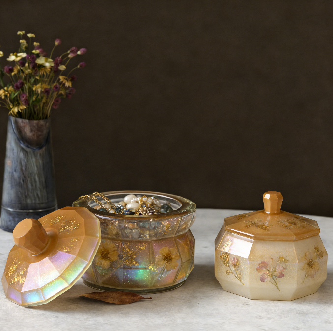 Diamond-Cut Jar Resin Casting Mold