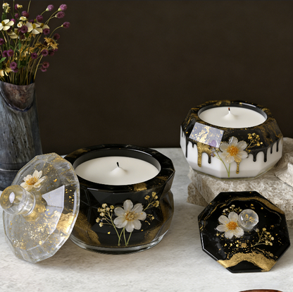 Diamond-Cut Jar Resin Casting Mold