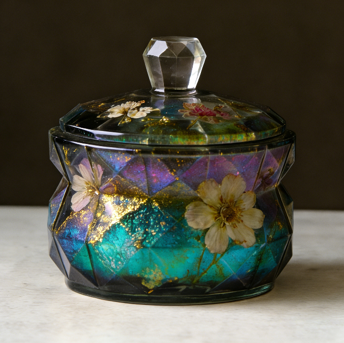 Diamond-Cut Jar Resin Casting Mold