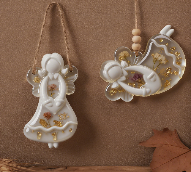 Angel Hanging Ornament Resin Mold
