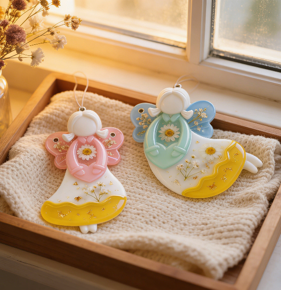 Angel Hanging Ornament Resin Mold