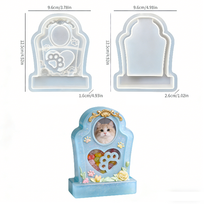 Cat & Dog Pet Memorial Ashes Urn Resin Mold