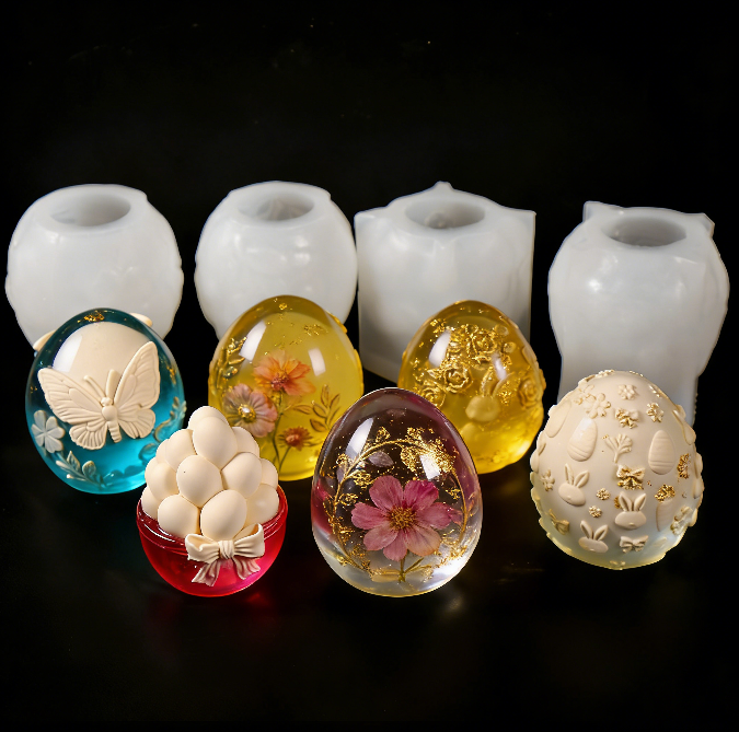 Easter Egg Decorative Ornament Resin Mold
