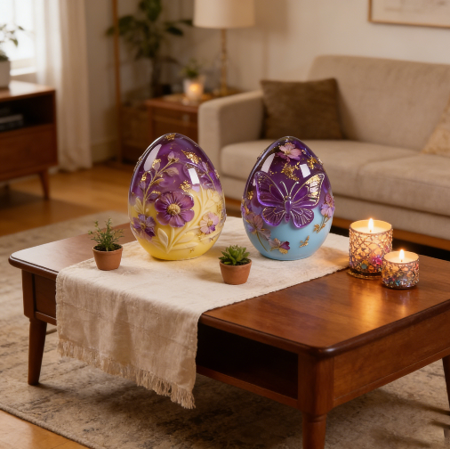 Easter Egg Decorative Ornament Resin Mold