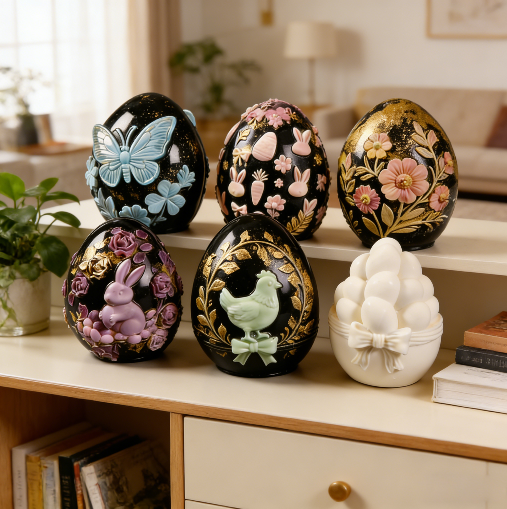 Easter Egg Decorative Ornament Resin Mold