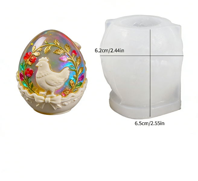Easter Egg Ornament Resin Mold
