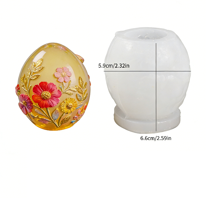 Easter Egg Decorative Ornament Resin Mold