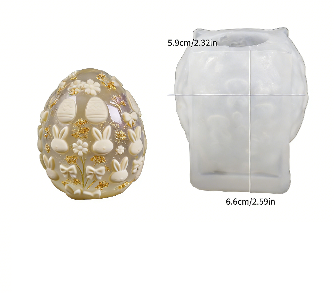 Easter Egg Decorative Ornament Resin Mold