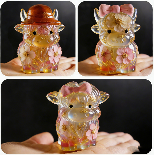 Yaks Family of Three Ornament Resin Mold