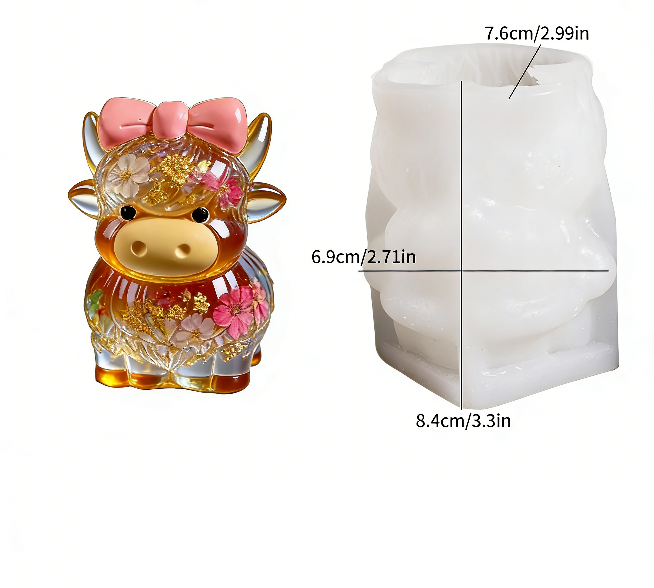 Yaks Family of Three Ornament Resin Mold