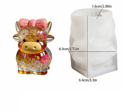 Yaks Family of Three Ornament Resin Mold