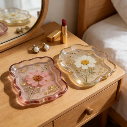 5 Different Shapes of Dishes Storage Resin Mold