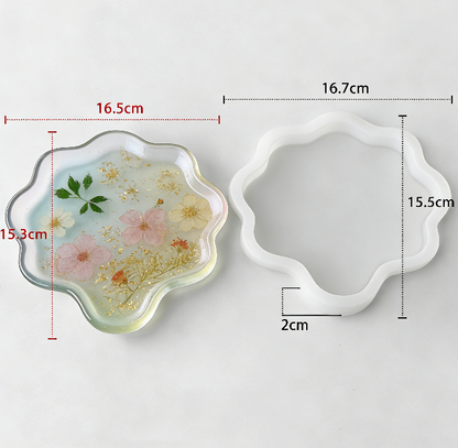 5 Different Shapes of Dishes Storage Resin Mold