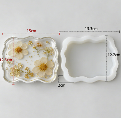 5 Different Shapes of Dishes Storage Resin Mold