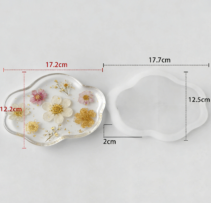 5 Different Shapes of Dishes Storage Resin Mold