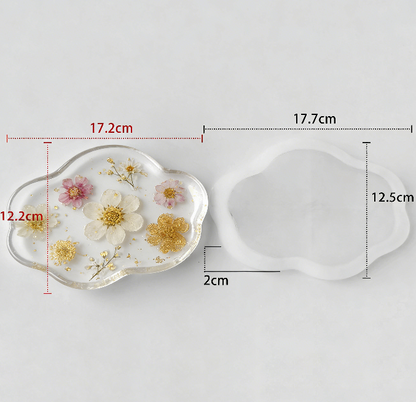 5 Different Shapes of Dishes Storage Resin Mold