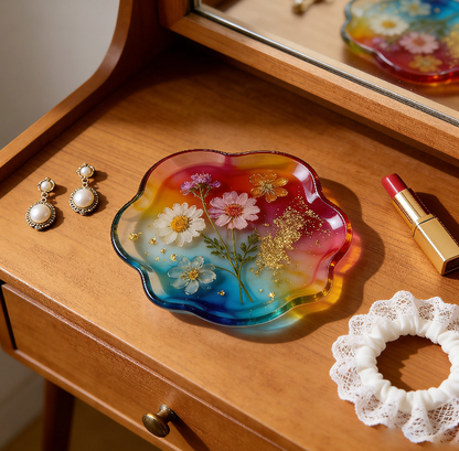 5 Different Shapes of Dishes Storage Resin Mold