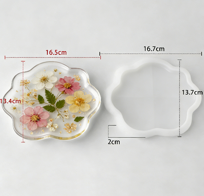 5 Different Shapes of Dishes Storage Resin Mold