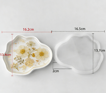 5 Different Shapes of Dishes Storage Resin Mold