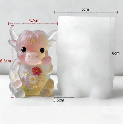 Cheeky Gesture Animal Figurine Resin Mold【 Frosted surface 】