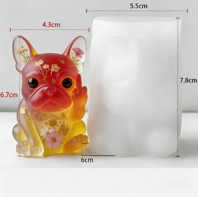Cheeky Gesture Animal Figurine Resin Mold【 Frosted surface 】