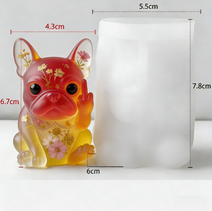 Cheeky Gesture Animal Figurine Resin Mold【 Frosted surface 】