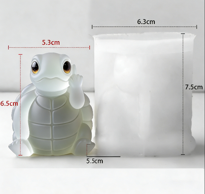 Cheeky Gesture Animal Figurine Resin Mold【 Frosted surface 】