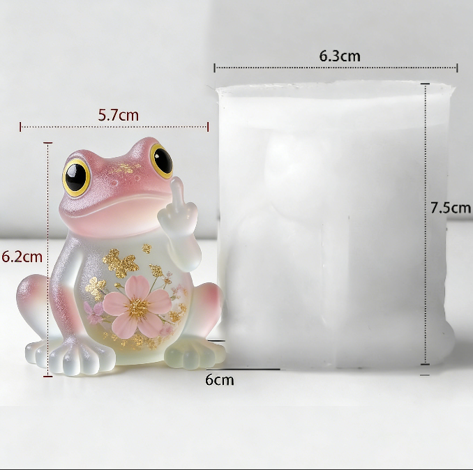 Cheeky Gesture Animal Figurine Resin Mold【 Frosted surface 】