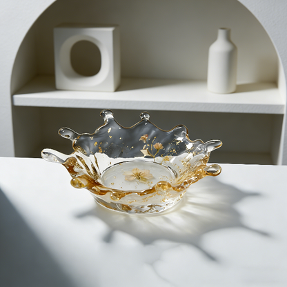 Handmade Water Splash Effect Small Dish Resin Mold【Not for beginners】