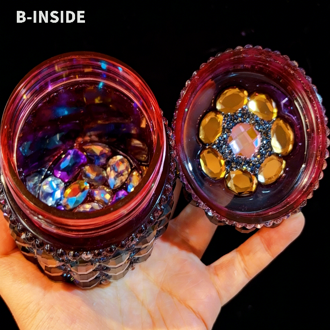 Handmade Diamond Large Pudding Jar Resin Mold