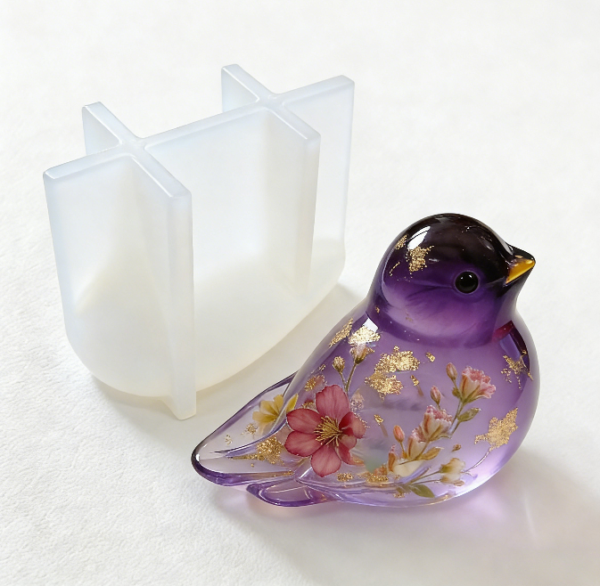 Handmade Bird Ornament Resin Mold