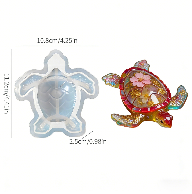 Frog Lizard Turtle Ornament Resin Mold
