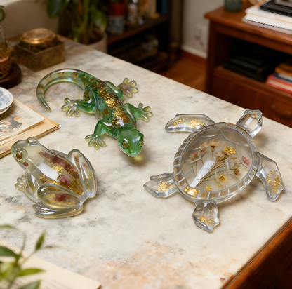 Frog Lizard Turtle Ornament Resin Mold
