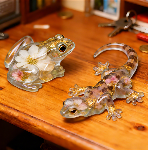 Frog Lizard Turtle Ornament Resin Mold
