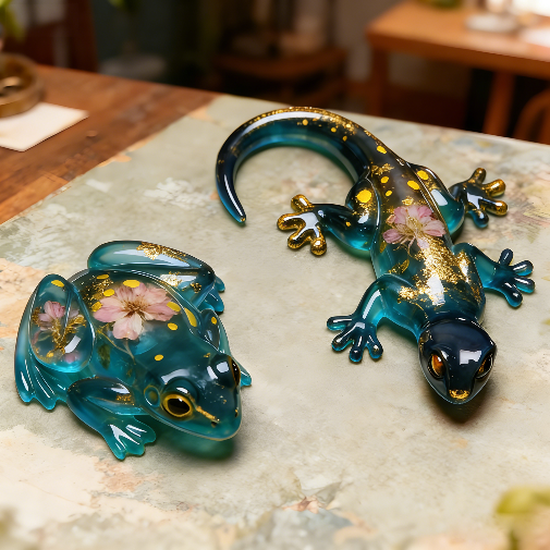Frog Lizard Turtle Ornament Resin Mold